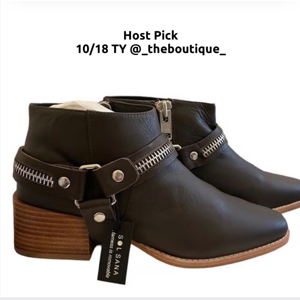 Sol Sana Eddie Boot Size 39= size 8 US New!